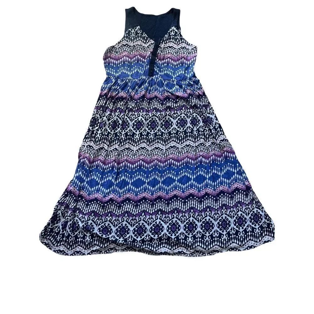 Lucky Brand Boho Tank Summer Dress with Lace Straps Women’s Size 3XL